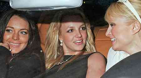  Paris Hilton Pays Tribute to Britney Spears and Lindsay Lohan Car Snap 