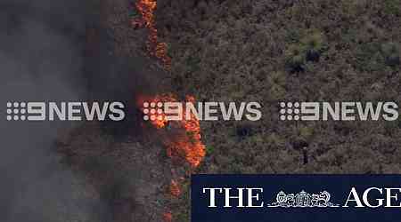 Wedge bushfire forces evacuations after two firefighters injured in blaze