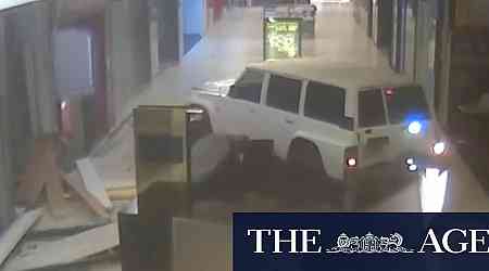 Ram-raiders' wild rampage caught on camera at Melbourne shopping centre