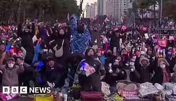 Watch: Protesters jubilant as South Korea president impeached