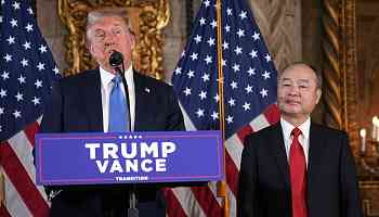 Trump announces SoftBank will make $100 billion investment in the US