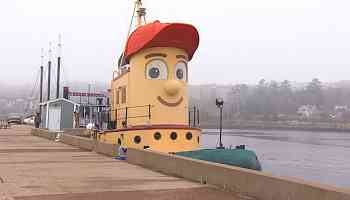 Theodore Tugboat replica 'safely righted and refloated' in Ontario port, says owner