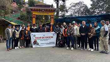 Mountain biking expedition flagged off in Sikkim