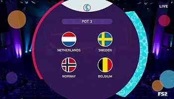 Netherlands, Sweden, Norway and Belgium selected from Pot 3 | UEFA Women's Euro 2025 Draw