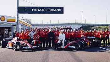 Carlos Sainz Celebrates His Final Day As A Ferrari Driver On Track With His Dad