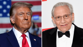 Trump asks judge to advance suit against Bob Woodward