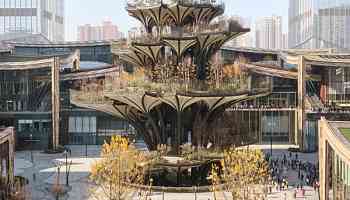 Heatherwick Studio arranges "unexpected three-dimensional urban landscape" around tree-like park