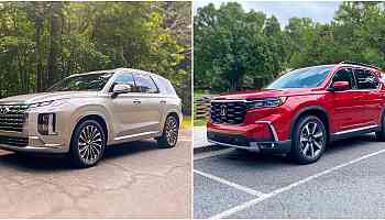 I drove family SUVs from Honda and Hyundai. The Palisade is more luxurious, but the Pilot is more practical.