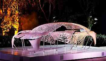 Lexus Liminal Cycles is a multisensory installation based on the LF-ZC luxury EV