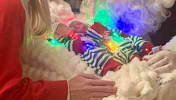 WATCH: Santa visits babies in the NICU