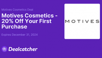 Motives Cosmetics - 20% Off Your First Purchase