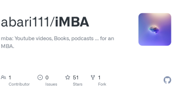 IMBA: A Curated Self-Learning MBA Inspired by 'The Personal MBA