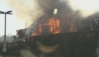 Abandoned Mission Valley country bar catches fire on Christmas Day