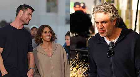 Chris Hemsworth, Halle Berry, & Mark Ruffalo Film Scenes for 'Crime 101' Movie in L.A.