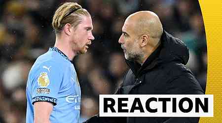 Guardiola praises 'incredible' De Bruyne