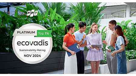 FPT Achieves 2024 EcoVadis Platinum Rating for Sustainability Through Its French Subsidiary