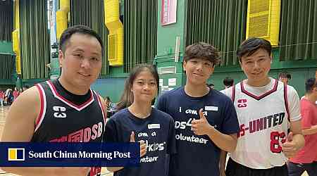 Hong Kong bank employees jump shots to raise money for Operation Santa Claus