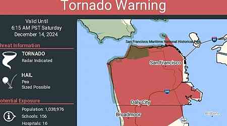 First-ever tornado warning shocks San Francisco residents during intense storm