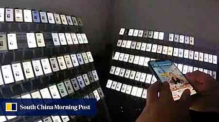 Chinese man uses 400 phones to access live-streams to boost chances of winning gifts