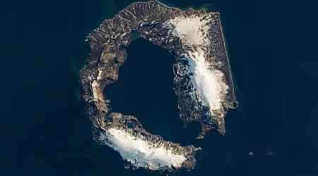 NASA Satellite Image Reveals Unique Horseshoe-Shaped Deception Island in Antarctica