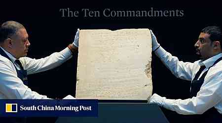 Ancient stone tablet engraved with Ten Commandments sells for US$5 million