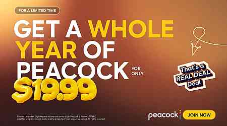 Be quick: 75% off Peacock subscriptions