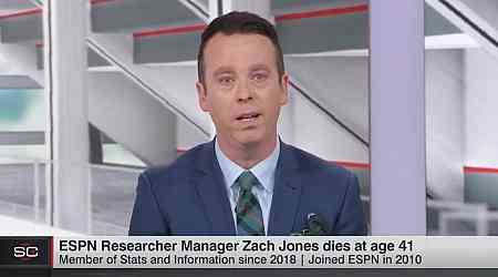 ESPN Anchor Randy Scott Tears Up Announcing Death of Staffer Zach Jones