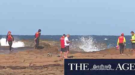 Desperate search for teenager swept off rocks