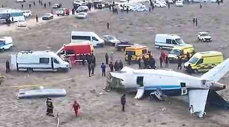 Azerbaijan Airlines plane crashes in Kazakhstan, killing 38 and injuring many