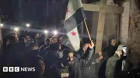 Protest erupt in Syria after Christmas tree set alight