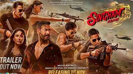 Singham Again Now Streaming on Amazon Prime Video