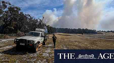 Three homes destroyed as massive bushfire continues to burn