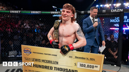 Briton McGrillen wins PFL Europe bantamweight title