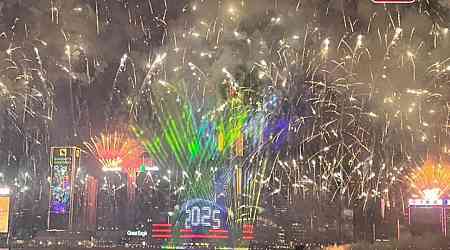 HK rings in 2025 with stunning fireworks show