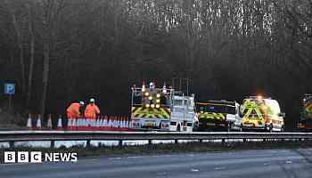 Baby dies after Grantham A1 crash in icy conditions