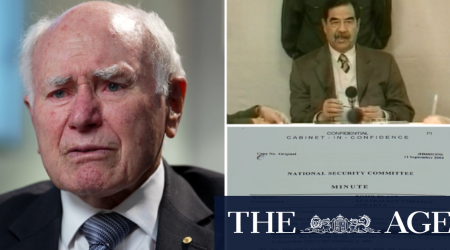 John Howard defends Australia's decision to commit troops to Iraq