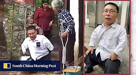 Wife of China dwarf doctor carries him to house calls, he treats over 2,000 patients