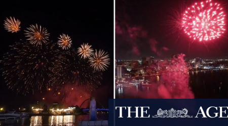 Perth welcomes the new year in style