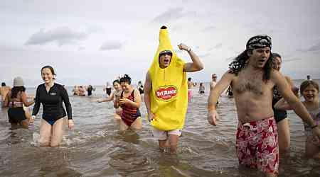 Hardy Canadians take the plunge in icy New Year's Day tradition