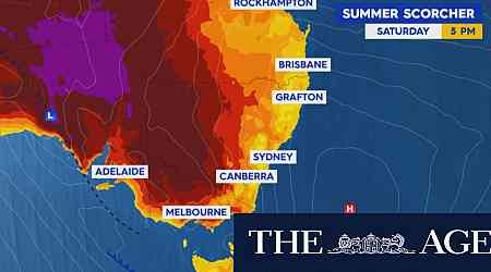 Parts of East Coast to bake in weekend heatwave