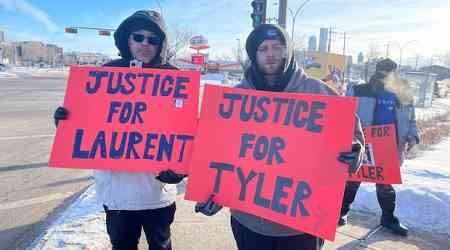 Families call for accountability in deaths of 2 men in northern Alberta motorcycle crash