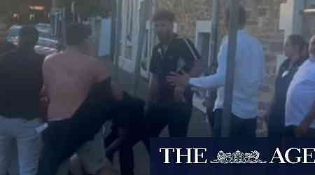 Brutal brawl in Adelaide captured on film