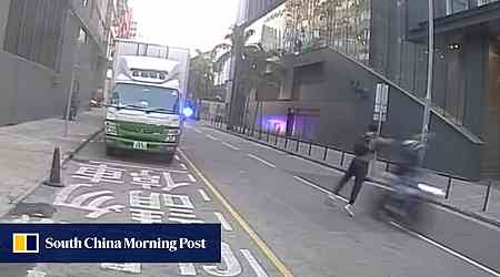 Hong Kong motorcyclist dies in police chase after bystander tries to intervene