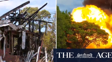 Melbourne 'hoarder house' destroyed in intense fire