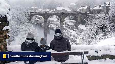 Heavy snow brings widespread disruption across Europe, particularly UK and Germany