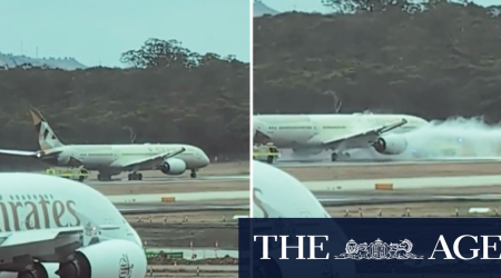 Plane forced into emergency stop in Melbourne