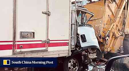 Hong Kong driver dies after his truck collides with garbage vehicle