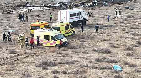 Azerbaijan Airlines passenger jet crashes in the Kazakhstani city of Aktau