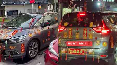 'Huat' a ride: Car decked out in CNY decorations sparks debate 