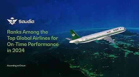 Saudia Achieves Global Leadership in On-Time Performance for 2024